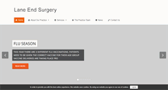 Desktop Screenshot of laneendsurgery.co.uk